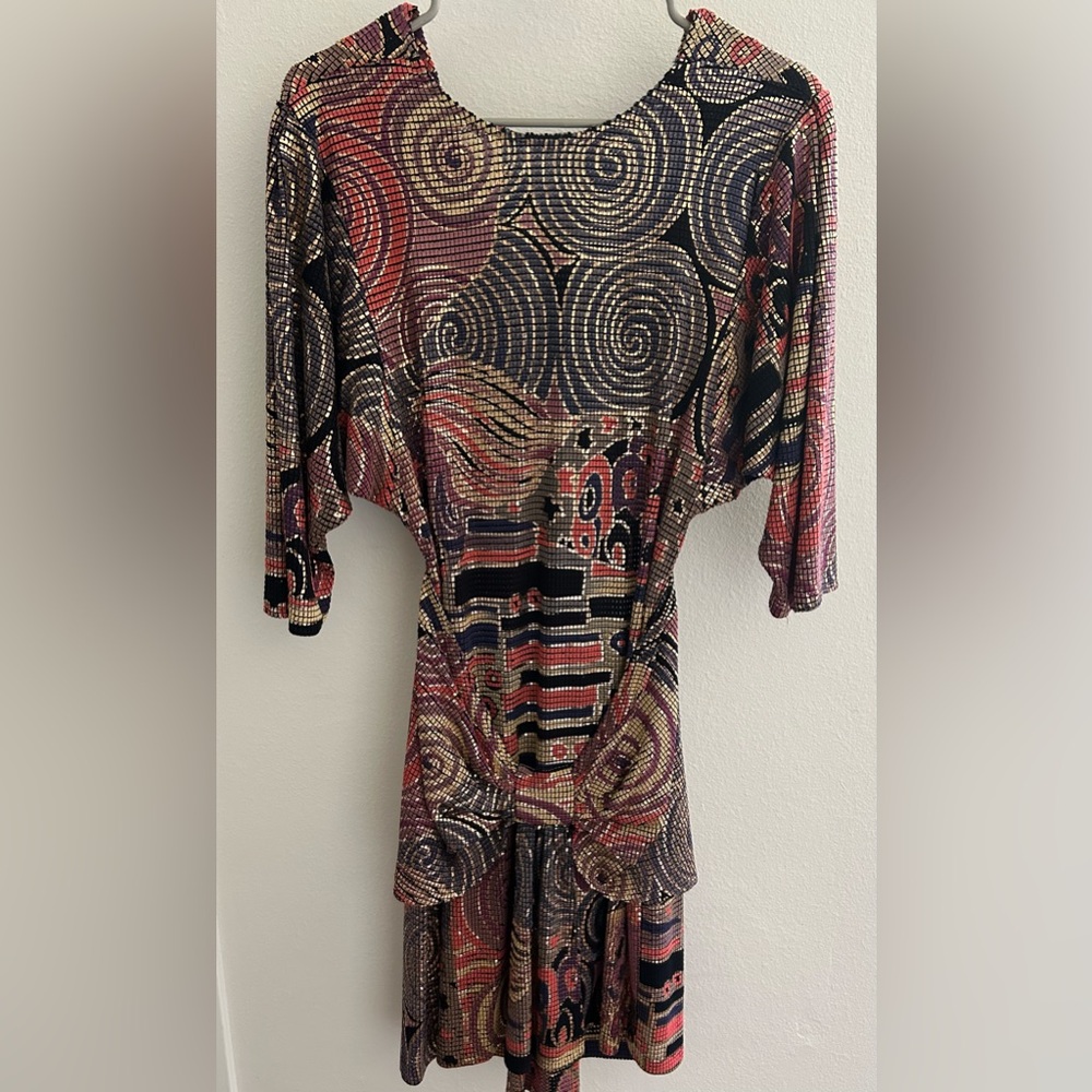 Vintage Janine Italy Sequin Dress Medium Rachel Zoe! - Picture 2 of 8